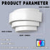 (1PCS) LightInTheBox Modern Wall Sconce Indoor Wall Light Fixture Half Moon Metal Wall Lamp White for Stair Hallway