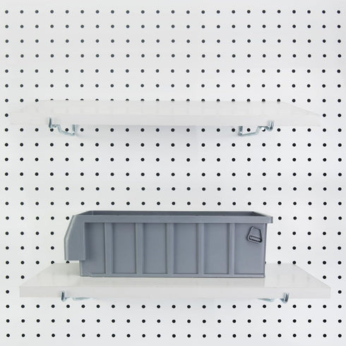 8PACK Pegboard Shelf Hooks, 6" Metal Utility Hook Set, 1/4 inch Organizer Accessories for Garage, Art Craft Room