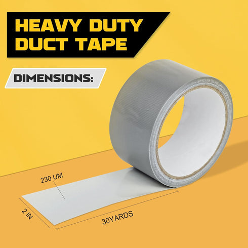 Duct Tape, Silver Duct Tape,5 Rolls 2 inches x 30 Yards duck tape,Strong, ducttape, Flexible,heavy duty duck tape,waterproof Bulk Value for Indoor & Outdoor Repairs, Industrial Use