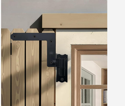 1-1/16", 4 Pack (2 QCAA Steel Blind Shutter Hinge for Wood Frame & Brick, Power Coated Black, Pair), Made in Taiwan