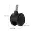 4pcs PRETYZOOM Mini Caster Wheels with Brake for Small Trash Cans Swivel Stem Replacement Wheels for Appliances Smooth