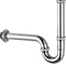 Brass 1-1/4" P-trap Pipe, Adjustable Height Sink Waste Drain Kit, Chrome