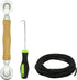 Screen Repair Kit - Roller Tool with Bearing, Retainer Spline (32ft) and Hook for Window Patio Door