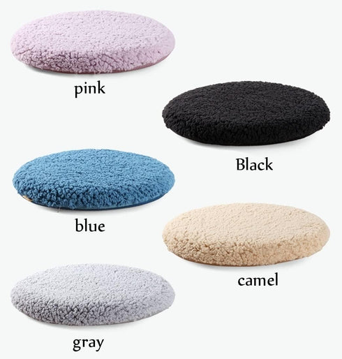 JIQHOHX Set 2/4 42 42cm(Set 2)) of Plush Round Chair Cushion, Soft Thicken Memory Foam Seat Cushion, Dining Chair Pad