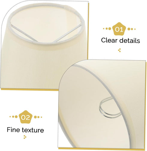 Clip Cloth Lampshade for Table Floor Lamps Modern Replacement Shade Easy Installation Rattan Design Versatile Home