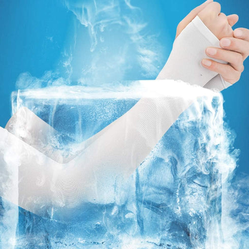 Xinsheinelry Outdoor Cooling For Sun Sleeves Sunscreen Sports Ice Silk Sunscreen Unisex Sleeves Long Gloves For Sun