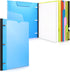 WOT I All-in-one Telescoping Binder Notebook, Refillable 3 Ring Binder, Blue, with 5 Subject Dividers