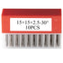 15mm Square Carbide Inserts Cutters, Knives Blades for Woodworking Spiral/Helical Planer Cutter Head or Lathe Turning