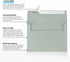 LUXPaper A7 Invitation Envelopes | 5 1/4" x 7 1/4" | Slate Gray | 70lb. Text | 50 Qty