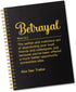 Betrayal Definition Spiral Notebook, 160 Blank Pages, Funny Farewell Gift for Colleague, Going Away Gift