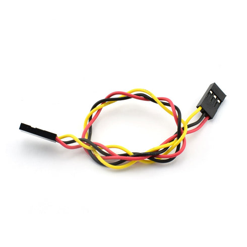ZYAMY 10PCS 3P Line 3P Pins 2.54mm Pitch Female to Female Cable Connector Multicolor Jumper Wire 20CM