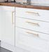 Ryanang 96mm) Gold Brass Drawer Knobs, Door Kitchen Hardware Cupboard,Bedside Cabinet Chest of Drawers Wardrobe Handles