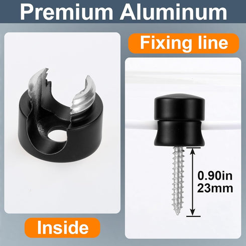 SmallCat 3 Pcs Desk Cable Anchors, Adjustable Metal Cord Organizers with Adhesive Dots, Cable Management Clips