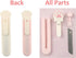 Kawaii Cat Paw Box Cutter, 2 pcs Mini Pocket Knife and Letter Opener for Cat Lovers, White Pink & White
