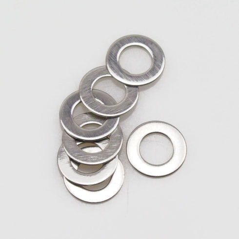 M3x6mmx0.5mm Stainless Steel Flat Washer, 100 Pieces
