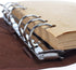 MALEDEN Leather Writing Journal Notebook, Classic Spiral Bound Refillable Diary for Girls and Boys, Sky Blue