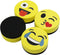 VIZ-PRO Magnetic Smiley Face Circular Whiteboard Eraser, 4 Pack of 2" Dry Erase Erasers