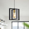 Black Industrial Farmhouse Pendant Light, Vintage Metal Rustic Hanging Light, Adjustable Height