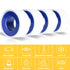 4 Rolls Teflon Tape 3/4 Inch(W) x 520 Inches(L) - Plumbing Tape, PTFE Thread Seal for Shower Head, Pipe Sealing, White