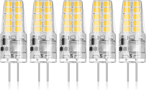 BUBO 5 Pack G4 LED Bulb 2W Equivalent 30W 3000K Warm White