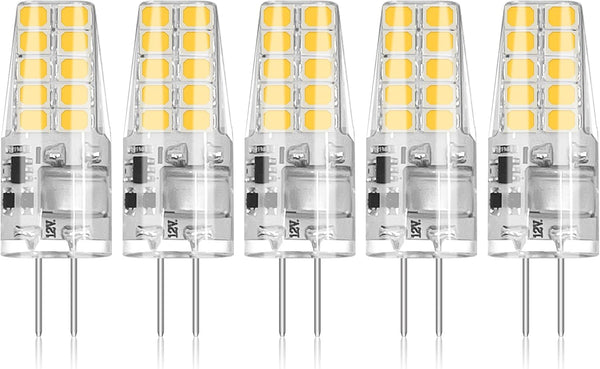BUBO 5 Pack G4 LED Bulb 2W Equivalent 30W 3000K Warm White