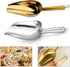 Generic Stainless Steel Ice Scoop Candy Scraper Buffet Bar Food Measuring Shovel Flour Dry Goods Kitchen Gadget(Silver)