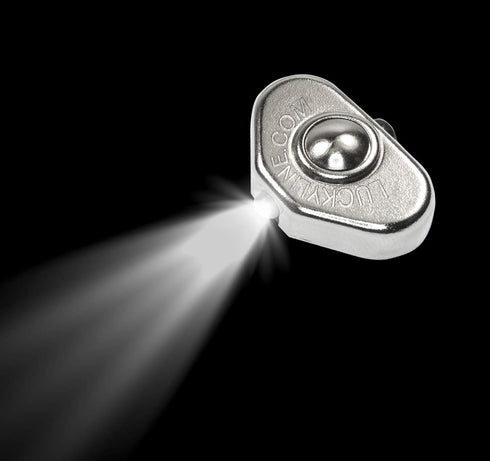 (90701), Lucky Line Smallest LED Thumb Light for Keys, Screwdrivers, Measuring Tape, Cabinets, Pet Leashes & More