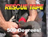 Self-Fusing Silicone Tape, Emergency Plumbing Pipe & Radiator Hose Repair, 1" x 12' by Rescue Tape