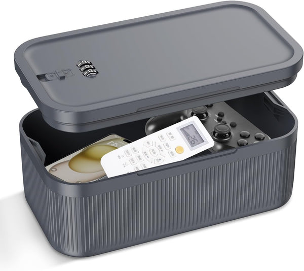 LOFICOPER Medication Lock Box, Lockable Storage Box, Childproof Lock Box, Refrigerator Snack