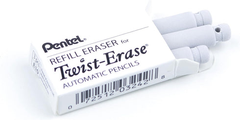 Pentel Refill Erasers Pack of 36 for Pentel Twist-Erase Series Pencils (E10)