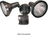17000140 180-Degree 240 Globe Electric W Twin Head Black Hardwired Motion Sensor Security Flood Light with MotionBright