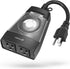 Fosmon Outdoor Timer Outlet Waterproof - 24 Hour Mechanical Heavy Duty Plug in Timer with 2 Outlets