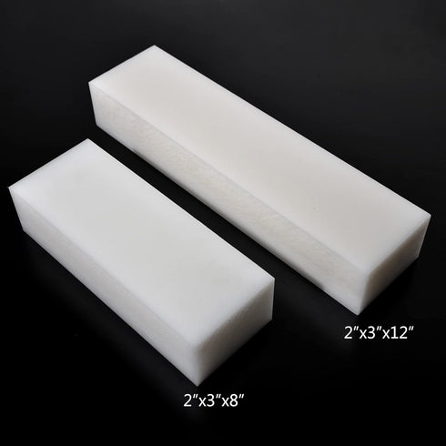 HDPE Block White PE Polyethylene Rectangular Solid Plastic Tapping Block for DIY Projects and Home Floor Improvement