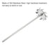 MECCANIXITY 304 Stainless Steel Stirring Rod, 11.81" Length with 3.15" ID Dispersion Disc for Laboratory