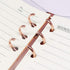 Clear A6 Binder Cover, Rose Gold 6 Ring Budget Binders, Snap Button Closure, Loose Leaf Folders, Refillable Soft