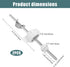 2pcs Lavatory Pop Up Center Piece Assembly, Sink Ball Pivot Rod Replacement Compatible with Price Pfister Pop Up Stopper and Other Popular Brands Replacement for PS2673(White)