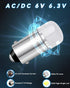 Keiurot 755 Bulb 756 1893 1895 1847 BA9S LED Bulb DC AC 6.3V 6V White Pack of 10 for Pinball Machine Light Bulbs