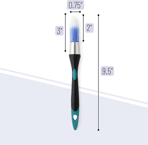 Bates- Trim Brush, 0.75-Inch, Trim Paint Brush, Small Paint Brush, Trim Brushes for Painting, Small Brushes for Painting, Paint Brush for Trim, Paint Brushes for Walls, Blue-Black by Bates Choice