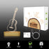 3D Guitar Illusion Optical Night Light LED Bedside Lamp for Children Men Him Musicians Lovers Christmas Gifts Soft Warm