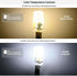 Welitesim 6pcs LED Bulb Bi-Pin Base Lights 3W AC/DC 12V Daylight White 6000K for Outdoor Lighting