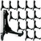 Black Plastic Easels with Locking Bar - Pack of 15 Pieces, 4"H for Displaying Items