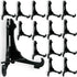 Black Plastic Easels with Locking Bar - Pack of 15 Pieces, 4"H for Displaying Items