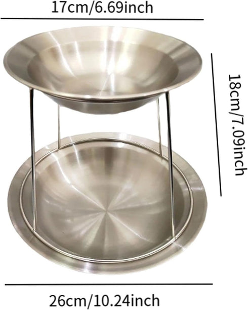 predolo Set 2 Seafood Tray Rack Tier for Snack Food Display, Deep Basin