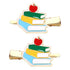 Back to School Hair Clips, Cute Schoolbag Book Hair Clips, Fun Hair Accessories for Teacher Students