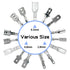 320 PCS 2.8/4.8/6.3 mm Quick Splicing Spade Connector Kit, with Insulating Sleeve for Car Audio Speaker Wiring
