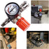 Air Compressor Pressure Regulator with Dial Indicator, 0-175 PSI Air Gauge for Air Tools and Compressor (four-way valve)