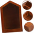 SOLUSTRE Retro House-Shaped Desk Organizer - Small Storage Shelf