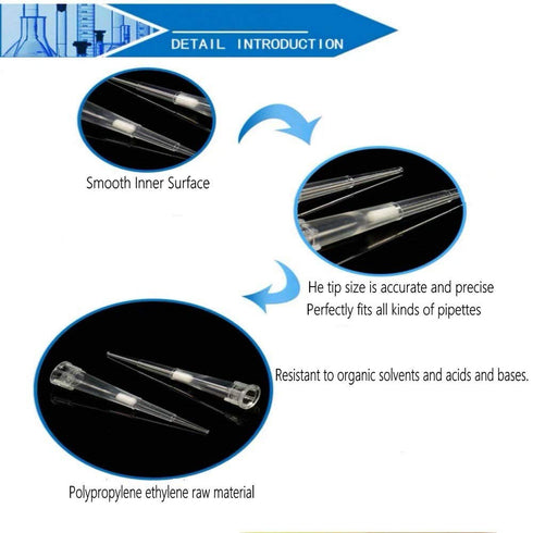 200µL Filtering Pipette Tips - Universal Filter Tips, RNase/DNase Free, Clear, 960 Tips/Rack