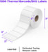 2x1 1,000 (Commercial Rollo Direct Thermal Barcode Labels - Roll of Thermal Labels for Shipping Grade Stickers)