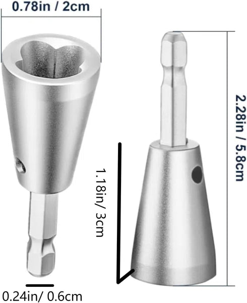 2026 6MM (1pcs) Wire Stripping and Twisting Tool, New Hex Shank Wire Nut Twister, Wire Twister Tool for Drill